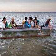 Mit Auslegerbooten von Panay nach Boracay Island.