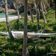 Unspoiled tropical island as Union beach on the Philippines.